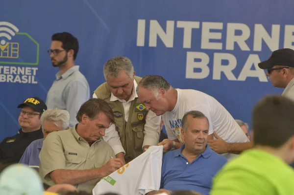 Presidente Brasileño Jair Bolsonaro Asiste Evento Ciudad Natal Junio 2022 —  Fotos de Stock