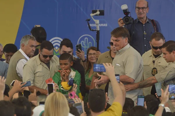 Президент Бразилии Джаир Болсонаро Принимает Участие Мероприятии Городе Наталь Июня — стоковое фото