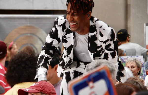 Jon Batiste Nbc Todays Citi Summer Concert Series Rockefeller Center — Zdjęcie stockowe