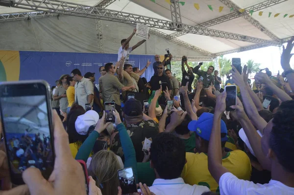 Presidente Brasileiro Jair Bolsonaro Participa Evento Cidade Natal Junho 2022 — Fotografia de Stock