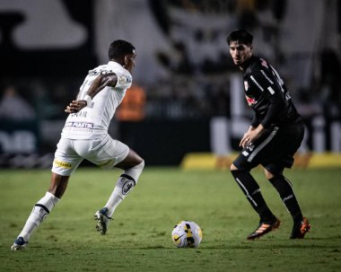 Brezilya Futbol Şampiyonası: Santos, Red Bull Bragantino 'ya karşı. 18 Haziran 2022, Santos, Sao Paulo, Brezilya: Santos ve Red Bull Bragantino arasında oynanan futbol maçı, Brezilya Futbol Şampiyonası 'nın 13.