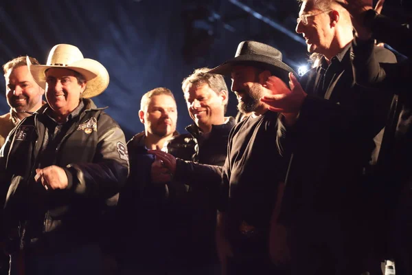 Sao Paulo 'daki Amerikan Köylü Partisi' nin 34. baskısı. 18 Haziran 2022, Americana, Sao Paulo, Brezilya: Sao Paulo hükümetinin eski bakanı ve cumhuriyetçi ön adayı, Tarcisio de Freitas