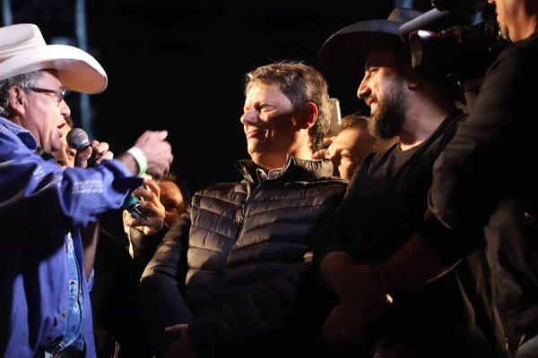 Sao Paulo 'daki Amerikan Köylü Partisi' nin 34. baskısı. 18 Haziran 2022, Americana, Sao Paulo, Brezilya: Sao Paulo hükümetinin eski bakanı ve cumhuriyetçi ön adayı, Tarcisio de Freitas