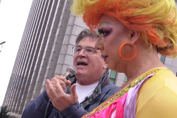 Sao Paulo Lgbt Onur Yürüyüşü Nün Açılışı Haziran 2022 Sao — Stok fotoğraf