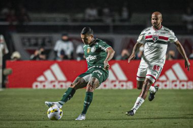 Brezilya Futbol Şampiyonası: Sao Paulo ve Palmeiras. 20 Haziran 2022, Sao Paulo, Brezilya: Sao Paulo ve Palmeiras arasındaki futbol maçı, Brezilya Futbol Şampiyonası 'nın 13. turu için geçerli, Pazartesi günü Sao Paulo' daki Morumbi Stadyumu 'nda yapıldı.). 