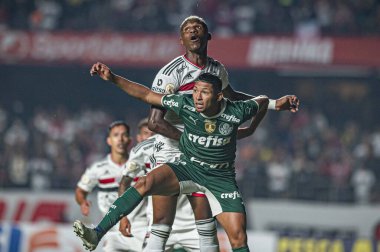 Brezilya Futbol Şampiyonası: Sao Paulo ve Palmeiras. 20 Haziran 2022, Sao Paulo, Brezilya: Sao Paulo ve Palmeiras arasındaki futbol maçı, Brezilya Futbol Şampiyonası 'nın 13. turu için geçerli, Pazartesi günü Sao Paulo' daki Morumbi Stadyumu 'nda yapıldı.). 