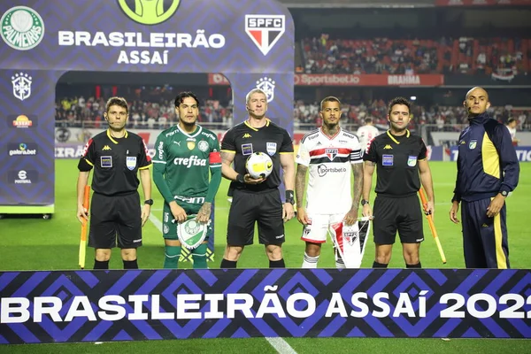 Brasilianische Fußballmeisterschaft Sao Paulo Gegen Palmeiras Juni 2022 Sao Paulo — Stockfoto