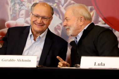 (Brezilya Cumhurbaşkanı Adayı Lula 'nın Hükümet Planı. 21 Haziran 2022, Sao Paulo, Brezilya: Eski Cumhuriyet Başkanı ve Planalto Sarayı 'nın ön adayı, Luiz Inacio Lula da Silva