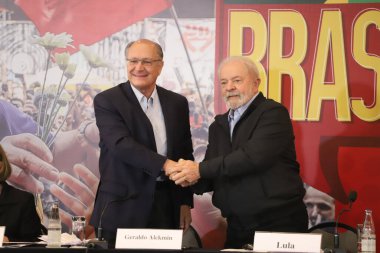 (Brezilya Cumhurbaşkanı Adayı Lula 'nın Hükümet Planı. 21 Haziran 2022, Sao Paulo, Brezilya: Eski Cumhuriyet Başkanı ve Planalto Sarayı 'nın ön adayı, Luiz Inacio Lula da Silva
