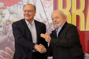 (Brezilya Cumhurbaşkanı Adayı Lula 'nın Hükümet Planı. 21 Haziran 2022, Sao Paulo, Brezilya: Eski Cumhuriyet Başkanı ve Planalto Sarayı 'nın ön adayı, Luiz Inacio Lula da Silva