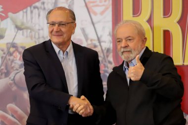 (Brezilya Cumhurbaşkanı Adayı Lula 'nın Hükümet Planı. 21 Haziran 2022, Sao Paulo, Brezilya: Eski Cumhuriyet Başkanı ve Planalto Sarayı 'nın ön adayı, Luiz Inacio Lula da Silva