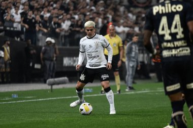 Brezilya Futbol Kupası - 16. Raunt: Korintliler Santos 'a karşı. 22 Haziran 2022, Sao Paulo, Brezilya: Sao Paulo 'daki Neo Quimica Arena Stadyumu' nda düzenlenen Brezilya Futbol Kupası 'nın 16.