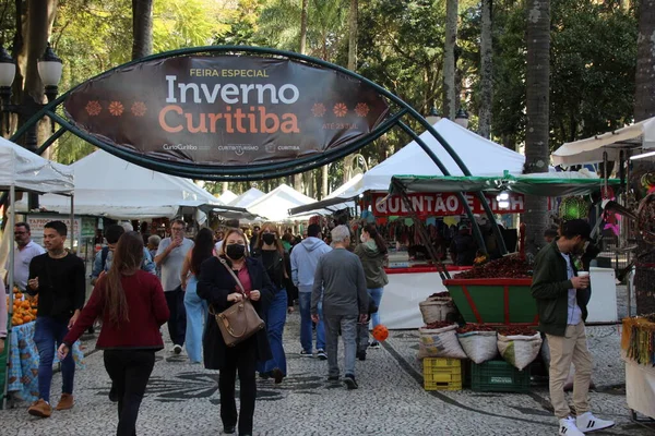 Feria Especial Invierno Celebra Curitiba Junio 2022 Curitiba Paraná Brasil —  Fotos de Stock