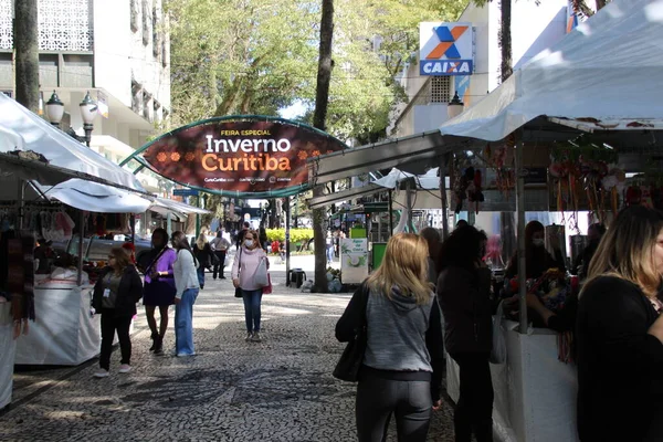 Feria Especial Invierno Celebra Curitiba Junio 2022 Curitiba Paraná Brasil —  Fotos de Stock