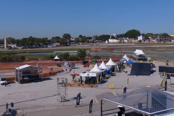 Sao Paulo Daki 2022 Interlagos Motosiklet Festivali Için Hazırlıklar Haziran — Stok fotoğraf