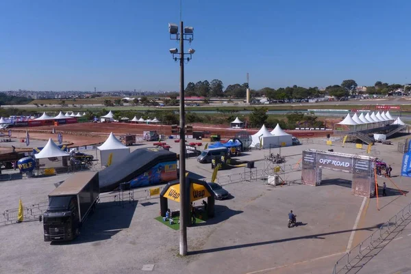 Preparativos Para Festival Motos Interlagos 2022 São Paulo Junho 2022 — Fotografia de Stock