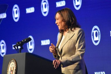 26 Haziran 2022, Plainfield, IL, ABD: Roe V. Wade 'in devrilmesi hakkında açıklama yapan ABD Başkan Yardımcısı Kamala Harris