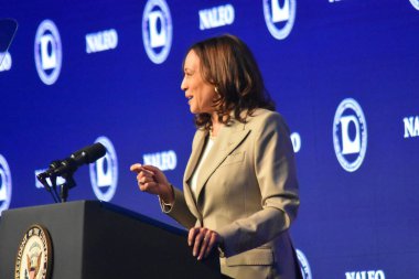 26 Haziran 2022, Plainfield, IL, ABD: Roe V. Wade 'in devrilmesi hakkında açıklama yapan ABD Başkan Yardımcısı Kamala Harris