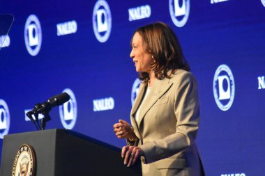 26 Haziran 2022, Plainfield, IL, ABD: Roe V. Wade 'in devrilmesi hakkında açıklama yapan ABD Başkan Yardımcısı Kamala Harris