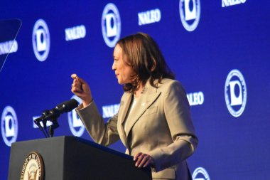 26 Haziran 2022, Plainfield, IL, ABD: Roe V. Wade 'in devrilmesi hakkında açıklama yapan ABD Başkan Yardımcısı Kamala Harris