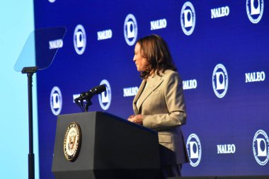 26 Haziran 2022, Plainfield, IL, ABD: Roe V. Wade 'in devrilmesi hakkında açıklama yapan ABD Başkan Yardımcısı Kamala Harris
