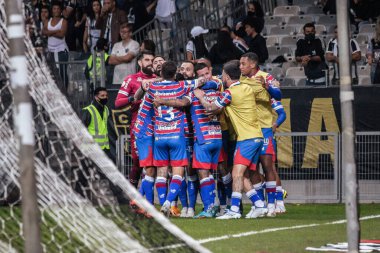 Brezilya Futbol Şampiyonası: Atletico-MG Fortaleza 'ya karşı. 25 Haziran 2022, Belo Horizonte, Minas Gerais, Brezilya: Brezilya 'nın Mineirao Stadyumu' nda düzenlenen Brezilya Futbol Şampiyonası 'nın 14. turu için geçerli olan Atletico-MG ve Fortaleza arasındaki futbol maçı