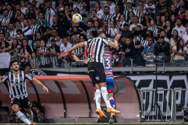 Brezilya Futbol Şampiyonası: Atletico-MG Fortaleza 'ya karşı. 25 Haziran 2022, Belo Horizonte, Minas Gerais, Brezilya: Brezilya 'nın Mineirao Stadyumu' nda düzenlenen Brezilya Futbol Şampiyonası 'nın 14. turu için geçerli olan Atletico-MG ve Fortaleza arasındaki futbol maçı