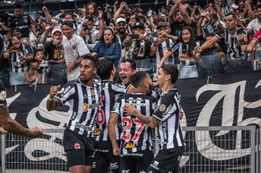Brezilya Futbol Şampiyonası: Atletico-MG Fortaleza 'ya karşı. 25 Haziran 2022, Belo Horizonte, Minas Gerais, Brezilya: Brezilya 'nın Mineirao Stadyumu' nda düzenlenen Brezilya Futbol Şampiyonası 'nın 14. turu için geçerli olan Atletico-MG ve Fortaleza arasındaki futbol maçı