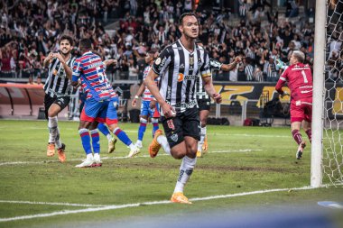 Brezilya Futbol Şampiyonası: Atletico-MG Fortaleza 'ya karşı. 25 Haziran 2022, Belo Horizonte, Minas Gerais, Brezilya: Brezilya 'nın Mineirao Stadyumu' nda düzenlenen Brezilya Futbol Şampiyonası 'nın 14. turu için geçerli olan Atletico-MG ve Fortaleza arasındaki futbol maçı