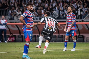 Brezilya Futbol Şampiyonası: Atletico-MG Fortaleza 'ya karşı. 25 Haziran 2022, Belo Horizonte, Minas Gerais, Brezilya: Brezilya 'nın Mineirao Stadyumu' nda düzenlenen Brezilya Futbol Şampiyonası 'nın 14. turu için geçerli olan Atletico-MG ve Fortaleza arasındaki futbol maçı