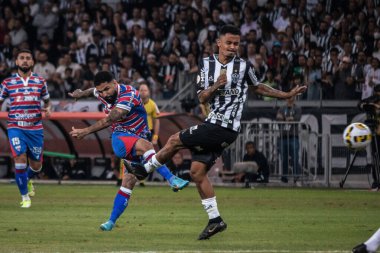 Brezilya Futbol Şampiyonası: Atletico-MG Fortaleza 'ya karşı. 25 Haziran 2022, Belo Horizonte, Minas Gerais, Brezilya: Brezilya 'nın Mineirao Stadyumu' nda düzenlenen Brezilya Futbol Şampiyonası 'nın 14. turu için geçerli olan Atletico-MG ve Fortaleza arasındaki futbol maçı