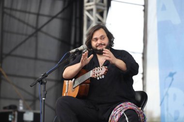 7. Blues Caz Brezilya Festivali Sao Paulo 'da. 25 Haziran 2022, Sao Paulo, Brezilya: Brezilyalı müzisyen Yamandu Costa Filipe Moreno ve Fabio Peron 'u Caz Brezilya Festivali' nin 7.