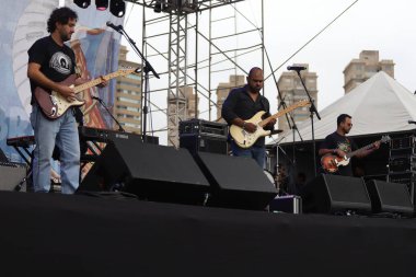 7. Blues Caz Brezilya Festivali Sao Paulo 'da. 25 Haziran 2022, Sao Paulo, Brezilya: Bando Rock & Blues, Brezilya 'nın Hermeto Pascoal, Yamandu Costa gibi Brezilyalı müzik yıldızlarıyla birlikte 7. 