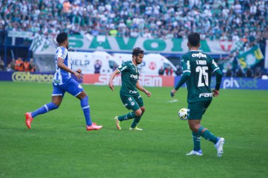 Brezilya Futbol Şampiyonası: Avai, Palmeiras 'a karşı. 26 Haziran 2022, Florianopolis, Santa Catarina, Brezilya: Brezilya 'nın Ressacada Stadyumu' nda düzenlenen Brezilya Futbol Şampiyonası 'nın 14. turu için geçerli olan Avai ve Palmeiras arasındaki futbol maçı