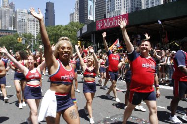 Geleneksel 2022 NYC Onur Yürüyüşü. 26 Haziran 2022, New York, ABD: Gurur ayı boyunca herkes için eşitlik ve aşkı kutlayan yıllık 2022 NYC Onur Yürüyüşü 25 ve 5. caddelerde Christopher Caddesi 'nden 8. caddeye kadar 12 ve 5. 