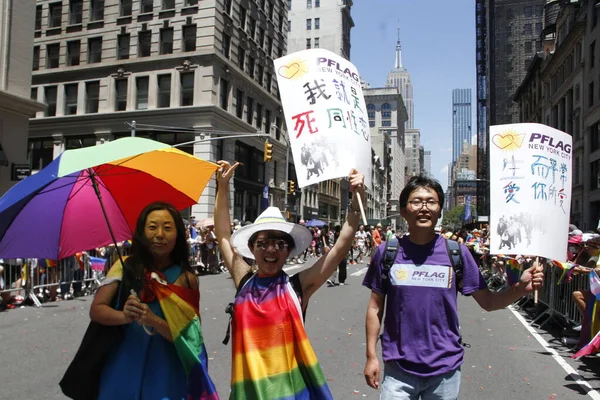 Annual 2022 Nyc Pride March Inglês Junho 2022 Nova York — Fotografia de Stock
