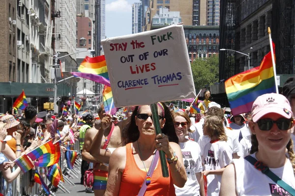 Jaarlijkse 2022 Nyc Pride March Juni 2022 New York Usa — Stockfoto