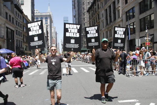 Annual 2022 Nyc Pride March Inglés Junio 2022 Nueva York — Foto de Stock