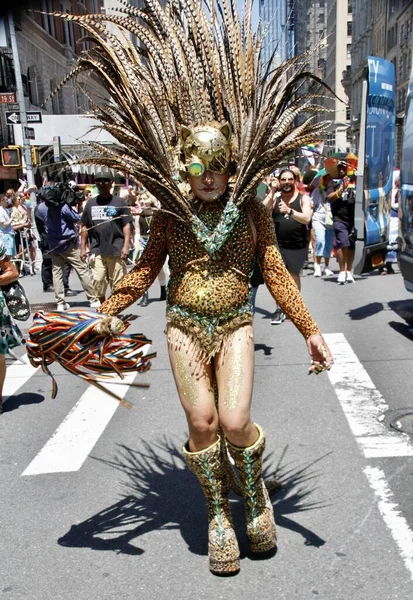 Annual 2022 Nyc Pride March Inglés Junio 2022 Nueva York — Foto de Stock