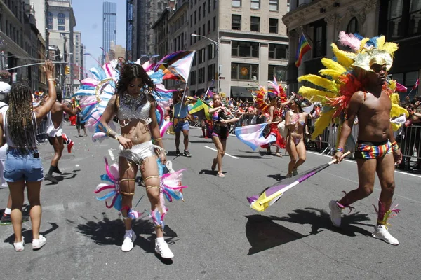 Annual 2022 Nyc Pride March Inglés Junio 2022 Nueva York —  Fotos de Stock