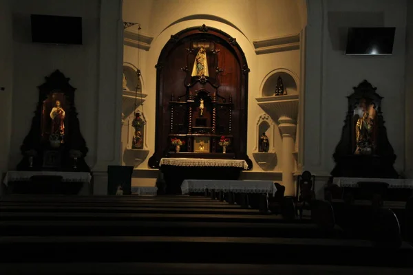 Pohled Kostel Nossa Senhora Rosario Dos Pretos Sao Benedito Curitiba — Stock fotografie