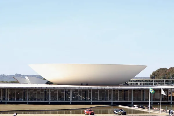 Fachada Cámara Del Congreso Nacional Brasilia Junio 2022 Brasilia Distrito —  Fotos de Stock