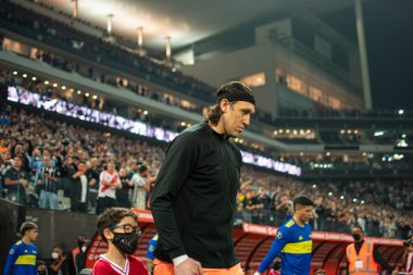 Libertadores Futbol Kupası - 16. Raunt: Corinthians vs Boca Juniors. 28 Haziran 2022, Sao Paulo, Brezilya: Corinthians ve Boca Juniors arasındaki futbol maçı, Neo Quimica Arena 'da düzenlenen Libertadores Futbol Kupası' nın 16. 