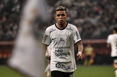 Libertadores Futbol Kupası - 16. Raunt: Corinthians vs Boca Juniors. 28 Haziran 2022, Sao Paulo, Brezilya: Corinthians ve Boca Juniors arasındaki futbol maçı, Neo Quimica Arena 'da düzenlenen Libertadores Futbol Kupası' nın 16. 