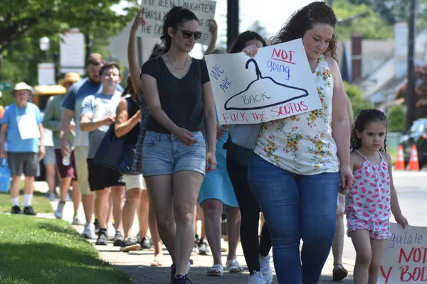 Protesto Aborto Realizado Fair Lawn Borough Hall Junho 2022 Fair — Fotografia de Stock