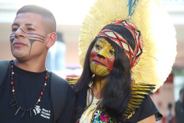  Sao Paulo 'daki Yerel Kültür Müzesi' nin açılışı. 29 Haziran 2022, Sao Paulo, Brezilya: Sao Paulo 'da yerli halk tarafından yapılan ve yürütülen ilk müze olan Yerli Kültür Müzesi' nin manzarası 