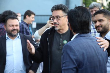 Sao Paulo Hükümeti Yerel Kültür Müzesi 'ni teslim etti. 29 Haziran 2022, Sao Paulo, Brezilya Sao Paulo Valisi Rodrigo Garcia Kültür Bakanı Sergio Sa Leitao Turizm Genel Sekreteri Vinicius Lummertz