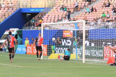 Brezilya Futbol Şampiyonası - Üçüncü Lig: Manaus, Ferroviario-CE 'ye karşı. 2 Temmuz 2022, Manaus, Amazonas, Brezilya: Manaus ve Ferroviario-CE arasındaki futbol maçı, Brezilya Futbol Şampiyonası - Üçüncü Lig, Arena da Amazonia 'da yapıldı.