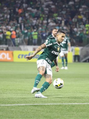 Brezilya Futbol Şampiyonası - Palmeiras, Athletico Paranaense 'ye karşı. 2 Temmuz 2022, Sao Paulo, Brezilya: Palmeiras ile Athletico Paranaense arasındaki futbol maçı, Allianz Parque Stadyumu 'nda düzenlenen Brezilya Futbol Şampiyonası' nın 15. turu için geçerlidir.