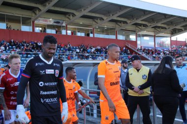 Brezilya Futbol Şampiyonası - Dördüncü Lig: Parana Clube, Nova Iguacu-RJ 'ye karşı. 2 Temmuz 2022, Curitiba, Parana, Brezilya: Parana Clube ile Nova Iguacu arasındaki futbol maçı, Brezilya Futbol Şampiyonası 'nın 12. turu için geçerli.